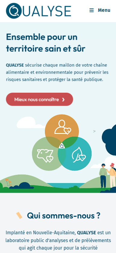 Version mobile d’un site client