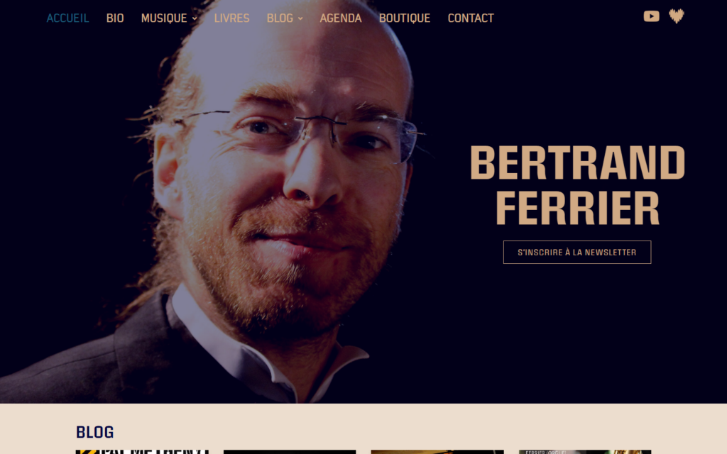 Site Bertrand Ferrier, Culture · Artiste-auteur