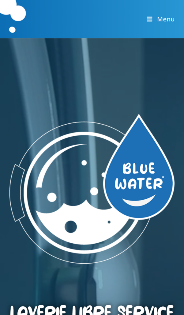 Version mobile du site Blue Water, Commerce · Laverie automatique