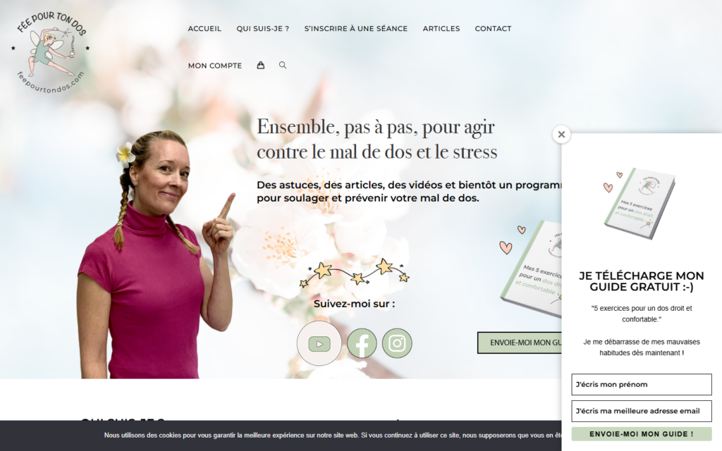 Site Fée pour ton dos, Bien-être