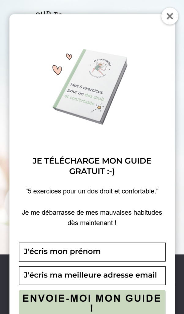 Version mobile du site Fée pour ton dos, Bien-être