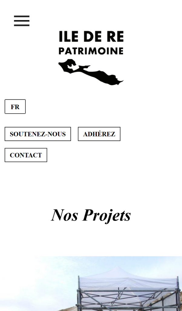 Version mobile du site Île de Ré Patrimoine, Tourisme · Patrimoine
