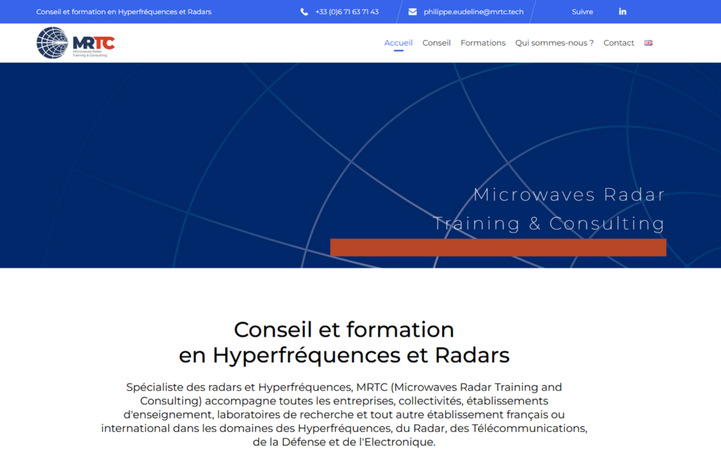 Site MRTC, Industrie · Tech & radars
