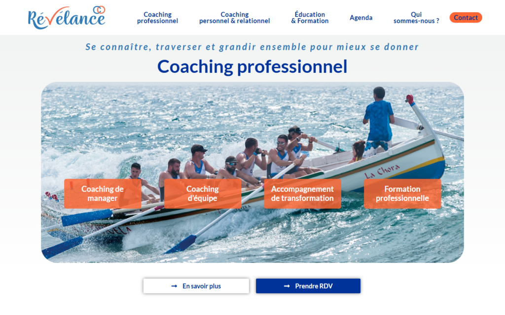 Site Revelance Co, Services · Coaching & formation